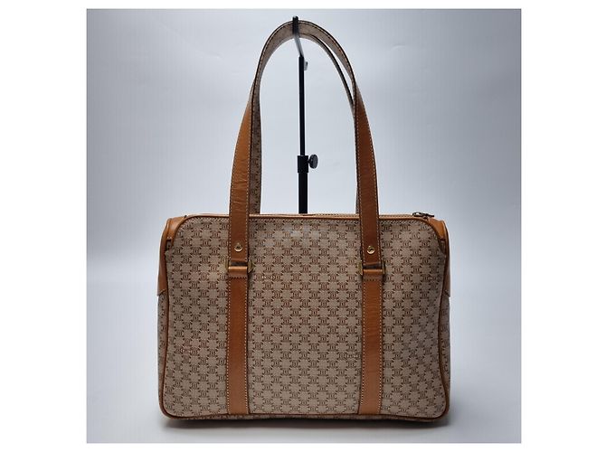 Céline Borsa a Spalla Macadam Trionf Beige Marrone - vista 7