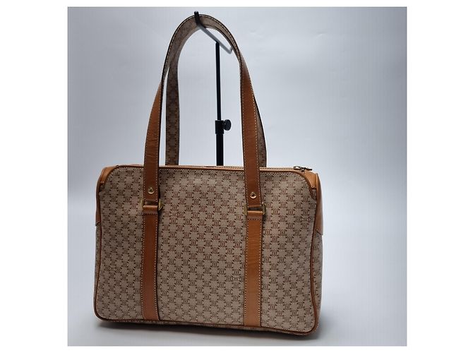Céline Borsa a Spalla Macadam Trionf Beige Marrone - vista 8