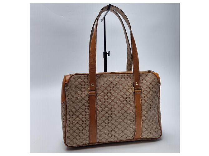 Céline Borsa a Spalla Macadam Trionf Beige Marrone - vista 9
