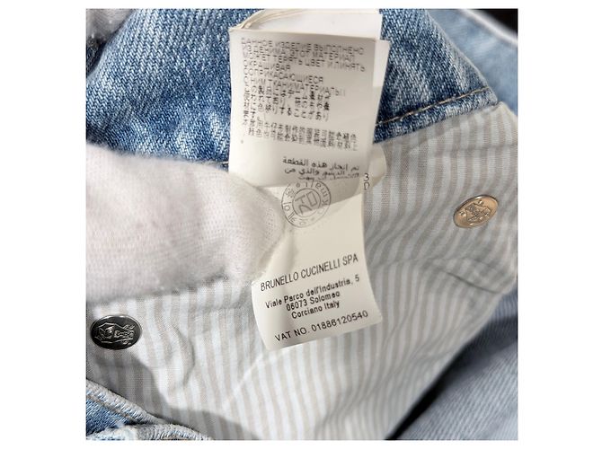Brunello Cucinelli Pantalones vaqueros slim fit de tiro medio Multicolor - vista 8