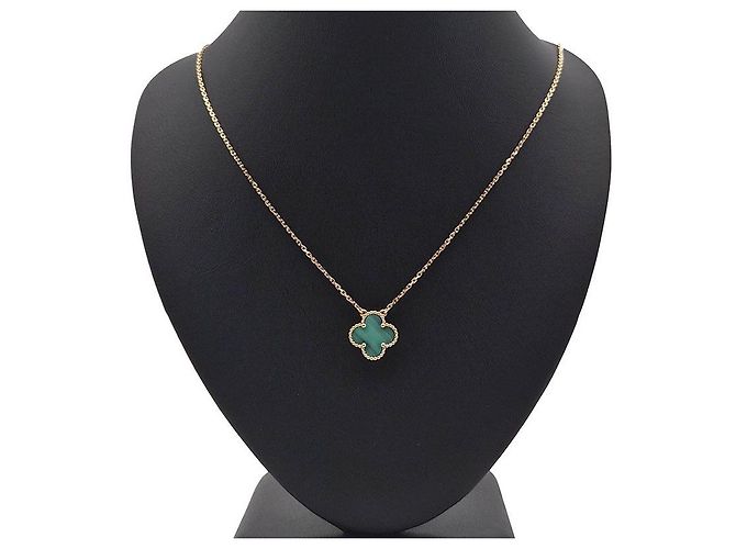 Van Cleef & Arpels Vintage Alhambra Halskette Grün - Ansicht 2
