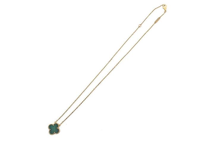 Van Cleef & Arpels Vintage Alhambra Halskette Grün - Ansicht 4