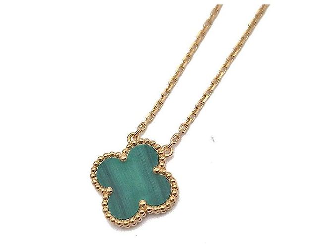 Van Cleef & Arpels Vintage Alhambra Halskette Grün - Ansicht 5