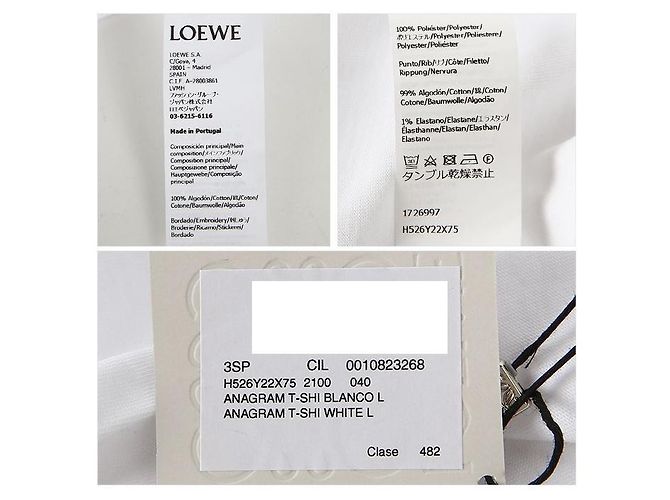Loewe Anagram Logo T-Shirt Weiß - Ansicht 12