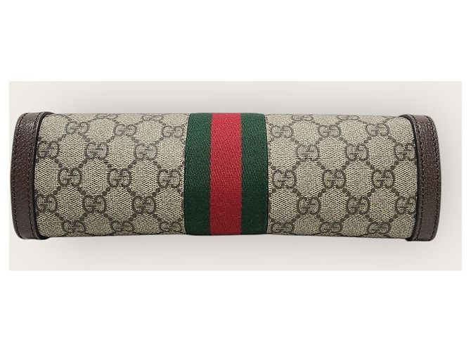 Gucci Piccola borsa a tracolla Ophidia GG Supreme Chain Bianco - vista 7