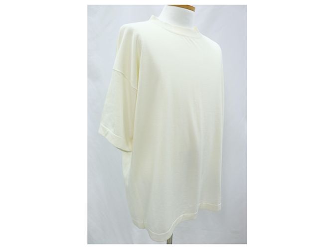 Dior Camiseta de jersey de algodão e seda ecru Branco - vista 5