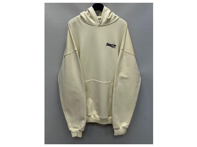 Balenciaga Oversized-Kapuzenpullover mit besticktem politischem Kampagnenlogo Mehrfarben - Ansicht 4