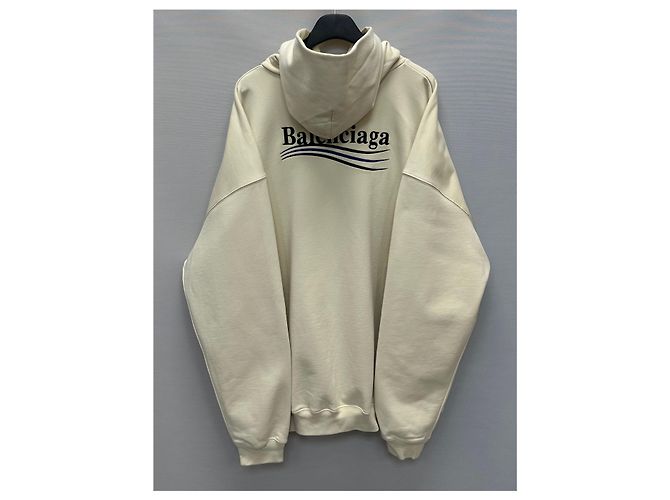 Balenciaga Oversized-Kapuzenpullover mit besticktem politischem Kampagnenlogo Mehrfarben - Ansicht 5