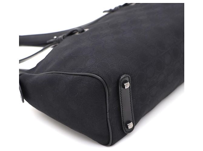 Salvatore Ferragamo Borsa a tracolla baguette con motivo Gancini quadrato Ferragamo - vista 8