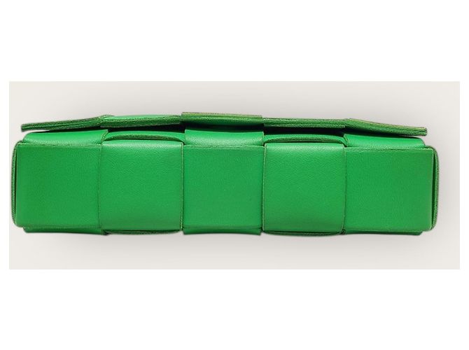 Bottega Veneta Borsa a tracolla Cassette in intrecciato verde - vista 7