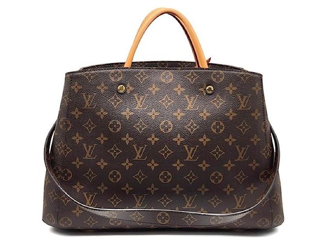 Louis Vuitton Monogram Montaigne GM Nero - vista 3