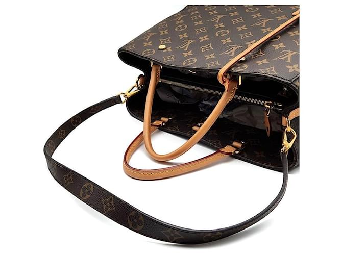 Louis Vuitton Monogram Montaigne GM Nero - vista 5