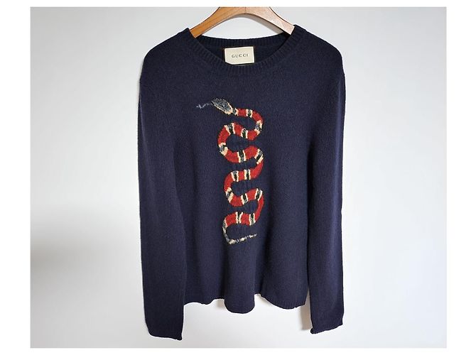 Gucci Maglia a serpente da uomo Nero - vista 10
