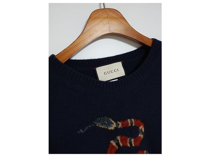 Gucci Maglia a serpente da uomo Nero - vista 11