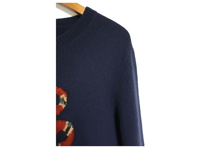 Gucci Maglia a serpente da uomo Nero - vista 3