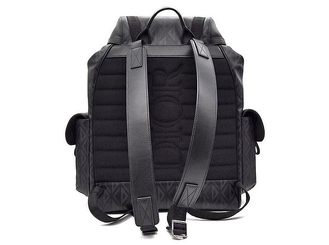 Dior Sac à dos Hide Road CD Diamond Medium Noir - vue 3