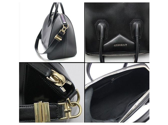 Givenchy Antigona Medium Schultertasche schwarz glänzend - Ansicht 6