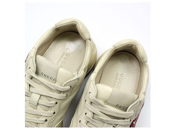 Gucci Rhyton Dirty Lips Leder Sneaker Weiß - Ansicht 11