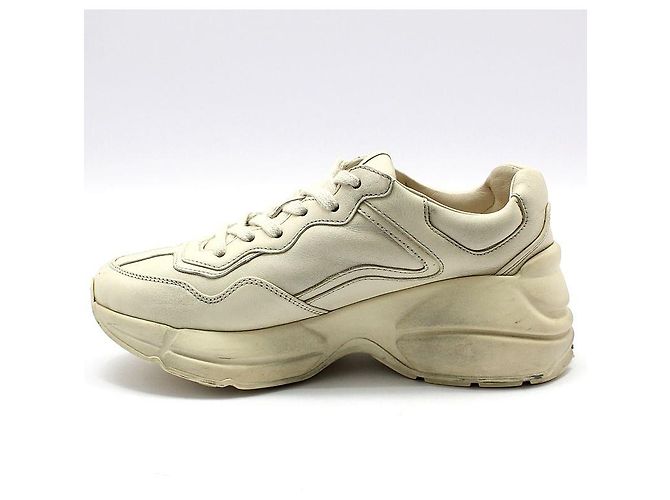 Gucci Rhyton Dirty Lips Leder Sneaker Weiß - Ansicht 3