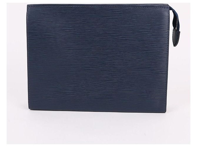 Louis Vuitton Clutch Toilet Indigo Blue - vista 2