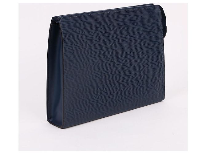Louis Vuitton Clutch Toilet Indigo Blue - vista 4