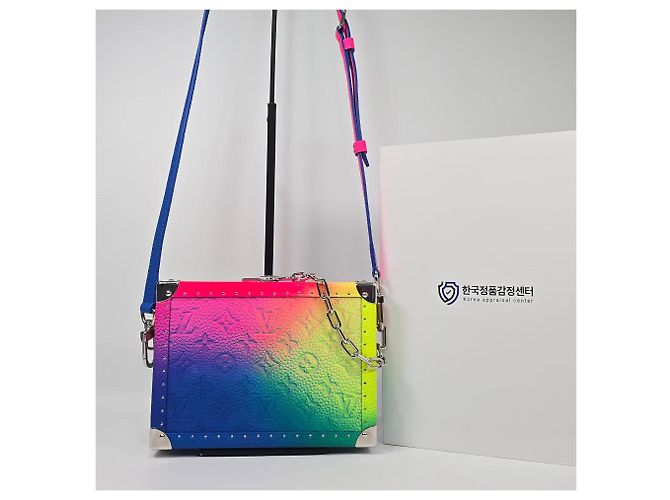 Louis Vuitton Borsa Bauletto Monogram Illusion Argento - vista 2