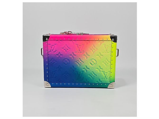 Louis Vuitton Borsa Bauletto Monogram Illusion Argento - vista 4