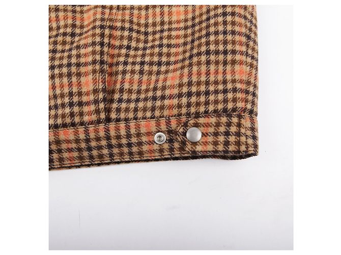 Maison Martin Margiela Weste aus Wolle mit Camel-Karomuster Braun - Ansicht 10