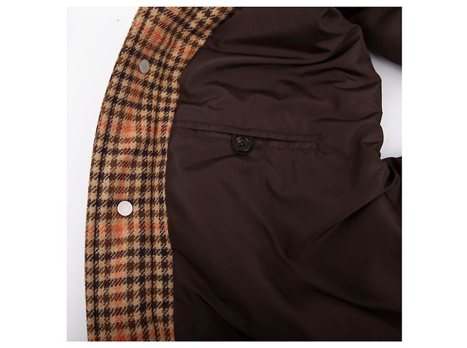 Maison Martin Margiela Weste aus Wolle mit Camel-Karomuster Braun - Ansicht 11