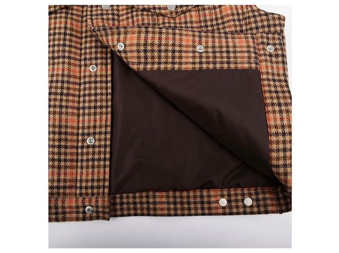 Maison Martin Margiela Weste aus Wolle mit Camel-Karomuster Braun - Ansicht 8
