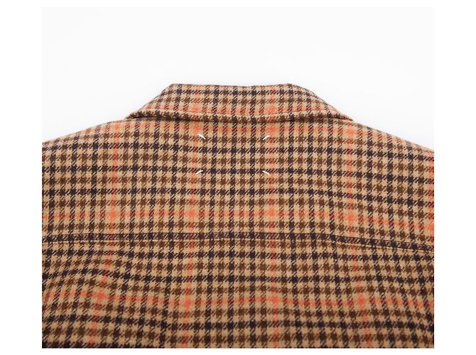 Maison Martin Margiela Weste aus Wolle mit Camel-Karomuster Braun - Ansicht 9