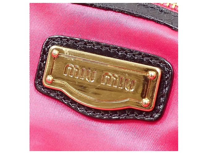 Borsa Tote Miu Miu in pelle nera Nero - vista 10