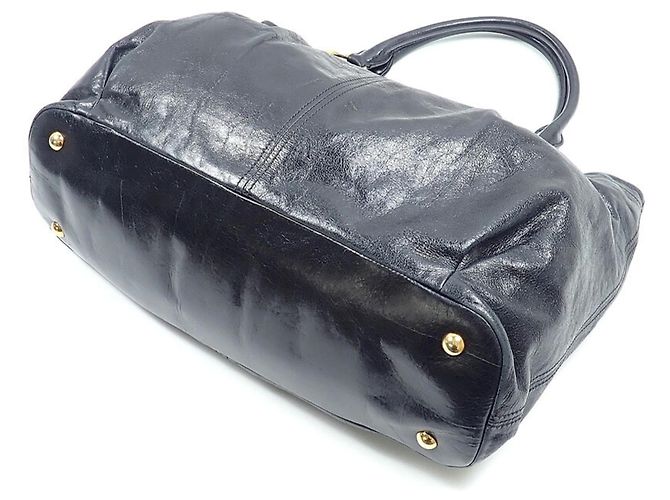 Borsa Tote Miu Miu in pelle nera Nero - vista 2