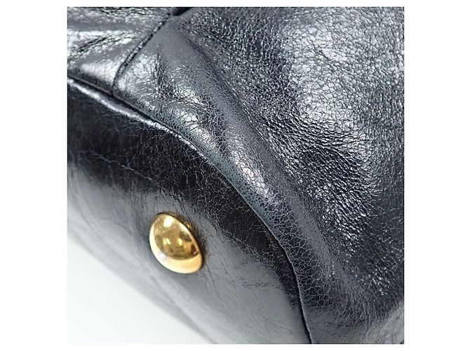 Borsa Tote Miu Miu in pelle nera Nero - vista 3