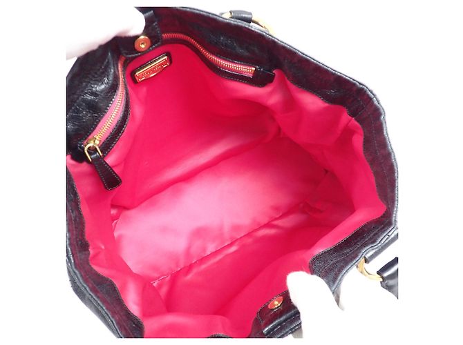 Borsa Tote Miu Miu in pelle nera Nero - vista 8