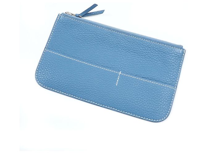Hermès Dogon Duo Bi-fold Long Wallet Blau - Ansicht 10