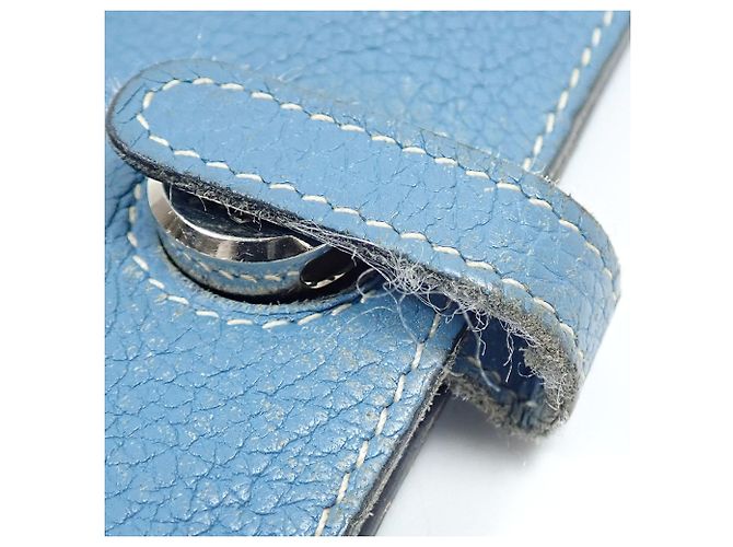 Hermès Dogon Duo Bi-fold Long Wallet Blau - Ansicht 6