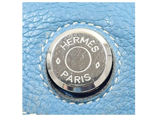 Hermès Dogon Duo Bi-fold Long Wallet Blau - Ansicht 7