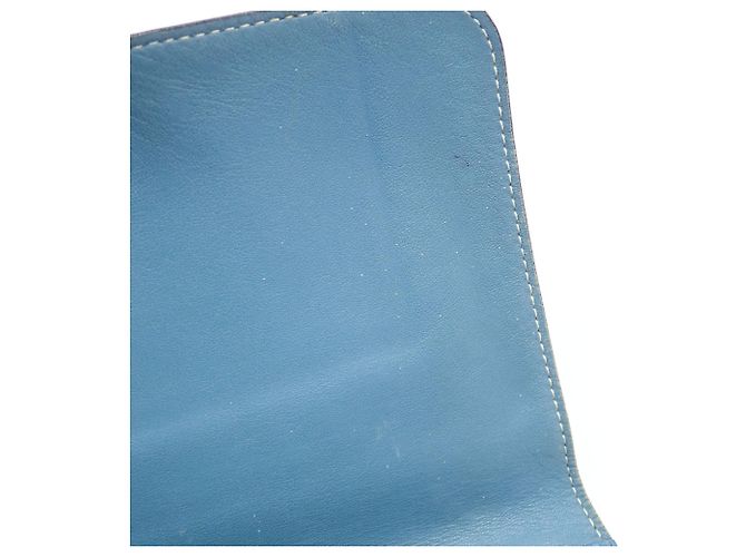 Hermès Dogon Duo Bi-fold Long Wallet Blau - Ansicht 9
