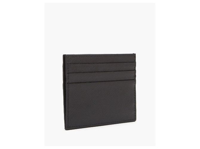 Prada Saffiano Leather Card Holder Black - view 3