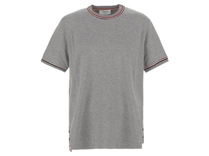 Thom Browne Cotton Milano Stripe T-Shirt Braun - Ansicht 3
