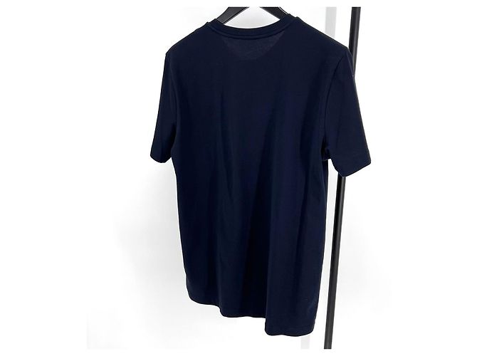 Moncler Logo Kurzarm-T-Shirt Navy Blau - Ansicht 2