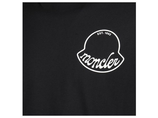 Moncler Baumwoll-T-Shirt mit Logo-Print Schwarz - Ansicht 5