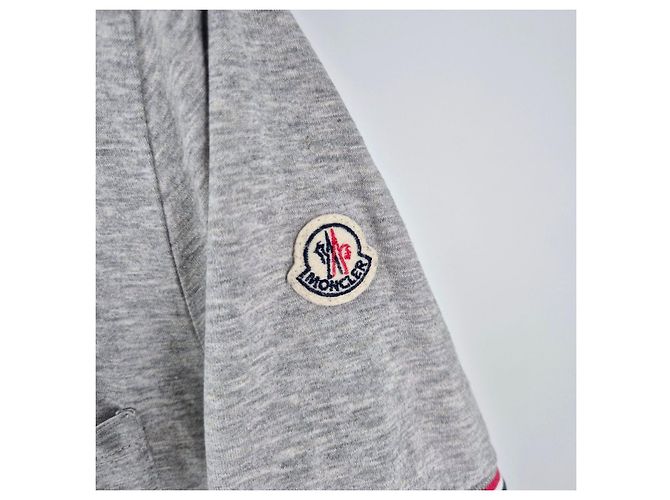 Moncler Kurzarm-T-Shirt mit Tasche Grau Braun - Ansicht 4