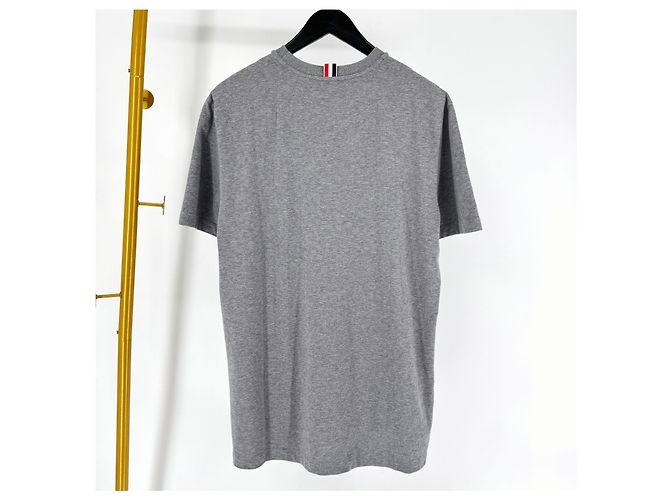 Thom Browne T-Shirt mit Anker-Icon und kurzen Ärmeln Grau Braun - Ansicht 5