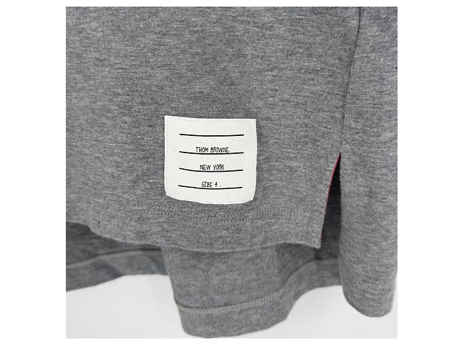 Thom Browne T-Shirt mit Anker-Icon und kurzen Ärmeln Grau Braun - Ansicht 7