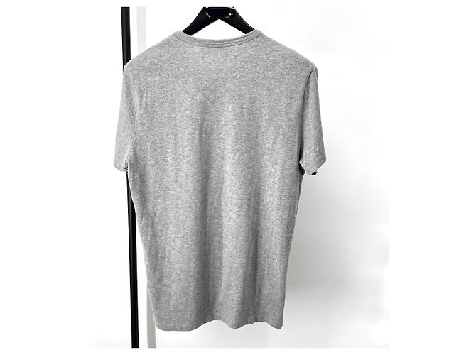Moncler Logo Kurzarm-T-Shirt Grau Braun - Ansicht 3
