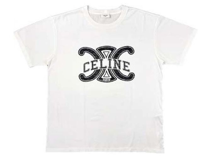Céline Lockeres T-Shirt aus Baumwolljersey - Ansicht 3