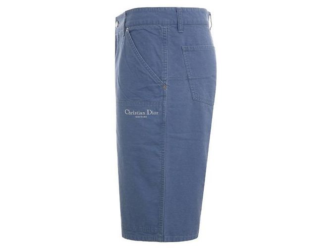 Dior Pantaloncini con logo Couture Bag Blu - vista 4
