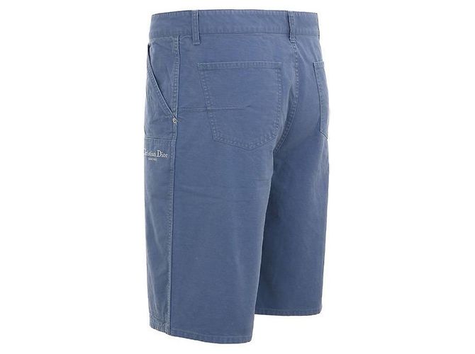 Dior Pantaloncini con logo Couture Bag Blu - vista 5